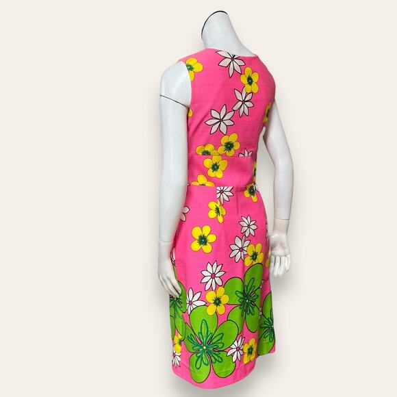 60s Hawaiian Sleeveless Wrap Dress by Malihini Designer Collection Hawaii - Picture 3 of 14
